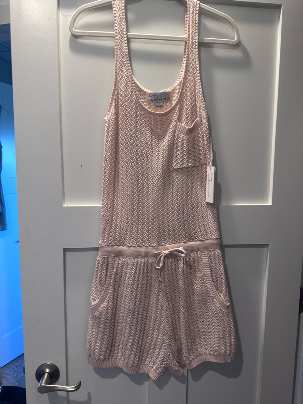 Vintage Havana Blush Knit Tank Romper